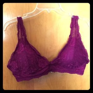 Laura Ashley Purple Lace Bra